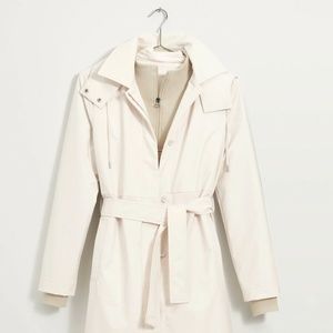 BANANA REPUBLIC 2 IN 1 RAINCOAT WHITE